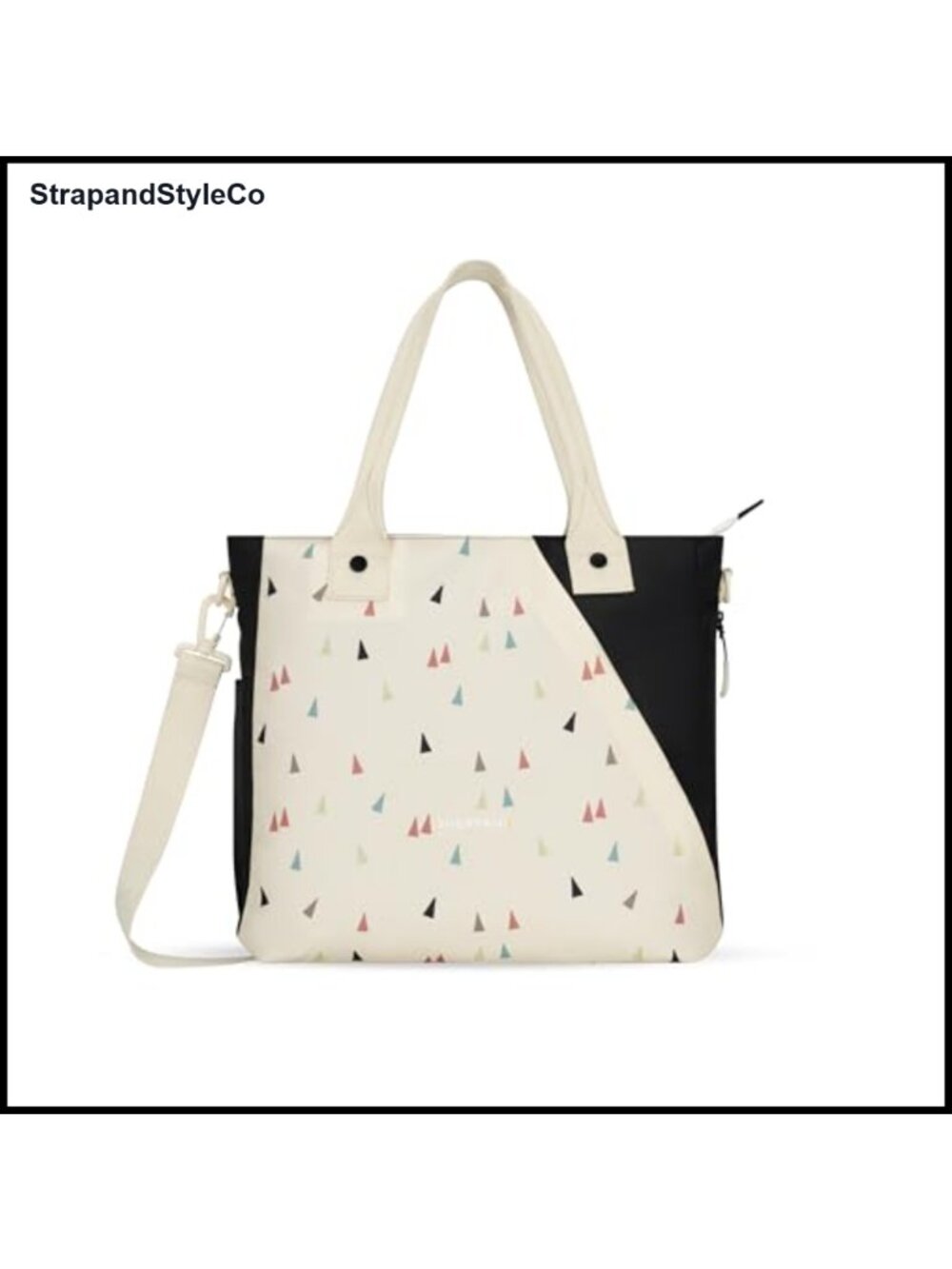 15.6" Laptop Tote Crossbody Bag Recycled Fabric RFID Blocking Travel Work